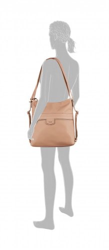 Gabriella 2v1 hobobag/backpack beige