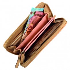 Barina long wallet mixed brown